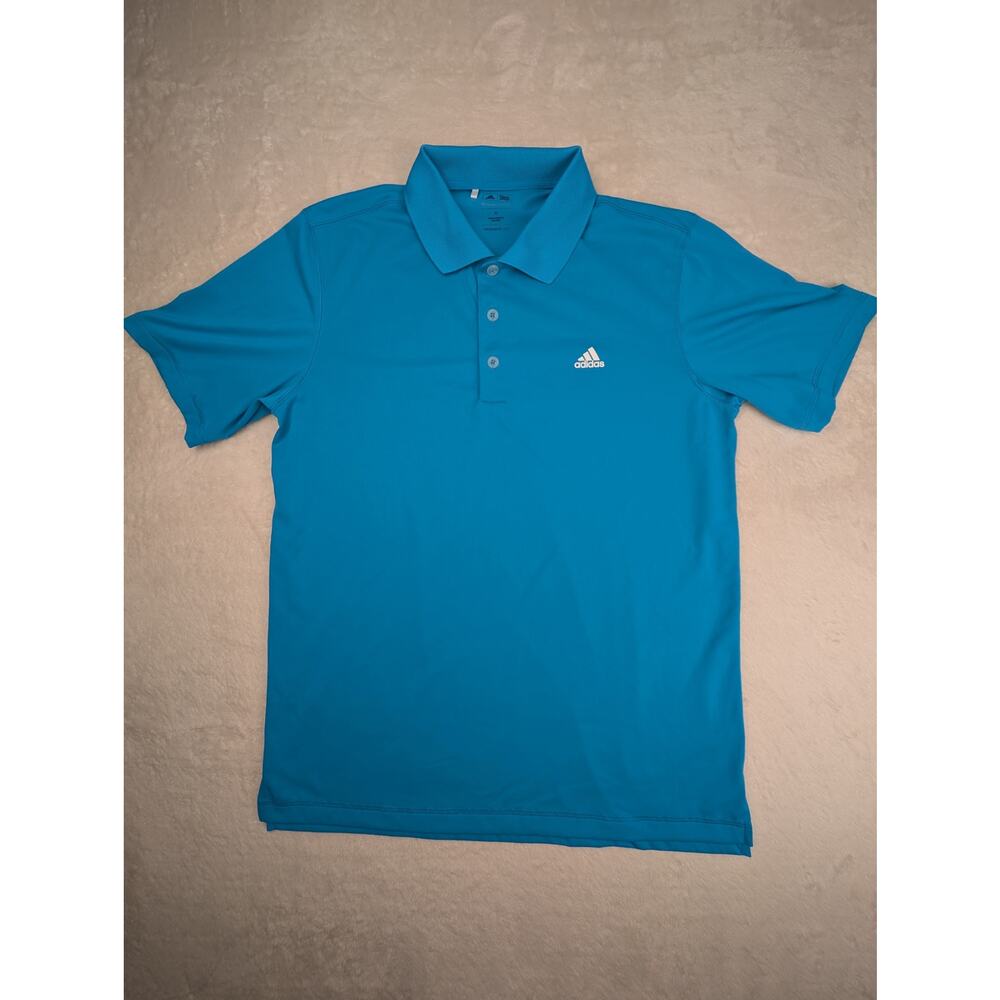 Adidas Men's Golf Ultimate Short Sleeve Polo Golf Shirt Blue Size M